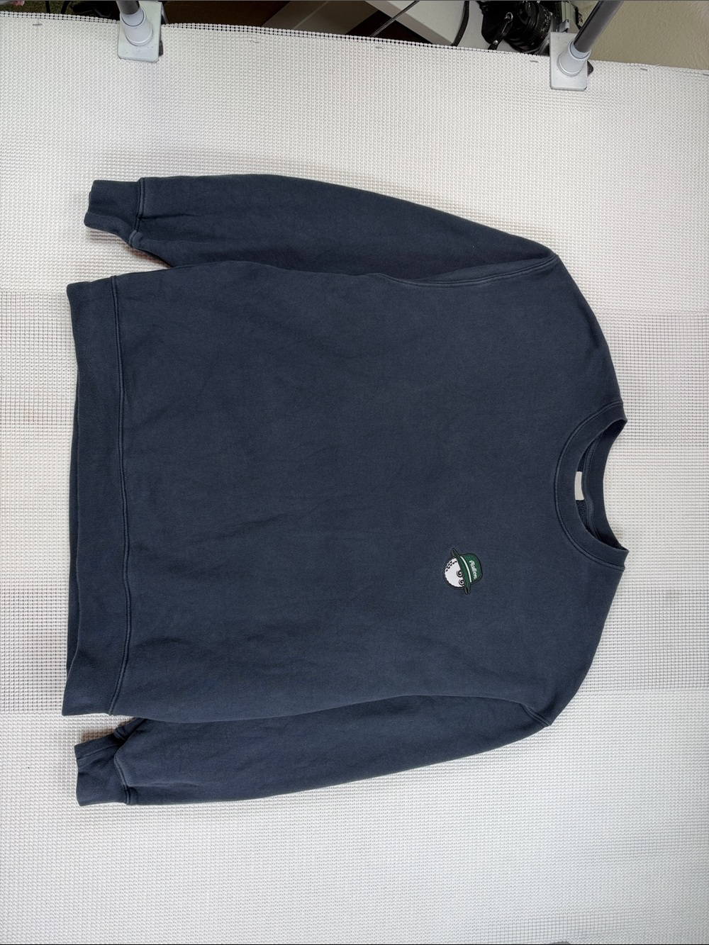 Malbon Range Cooper Sweatshirt Men’s Large Navy Blue Cotton